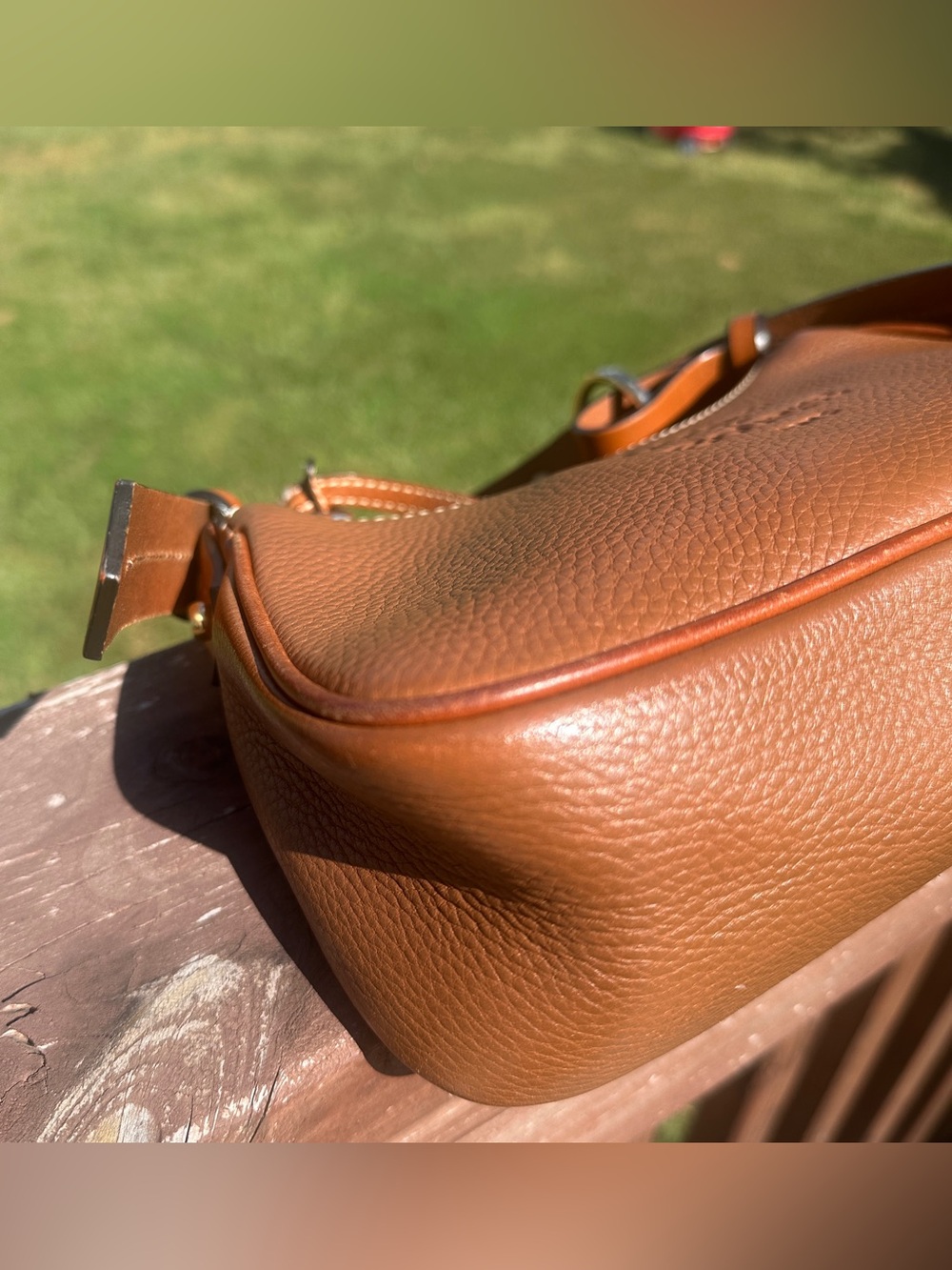 Dooney & Bourke 1975 Anniversary Pebble Grain Baguette Bag - Tan - EUC - Picture 7 of 13